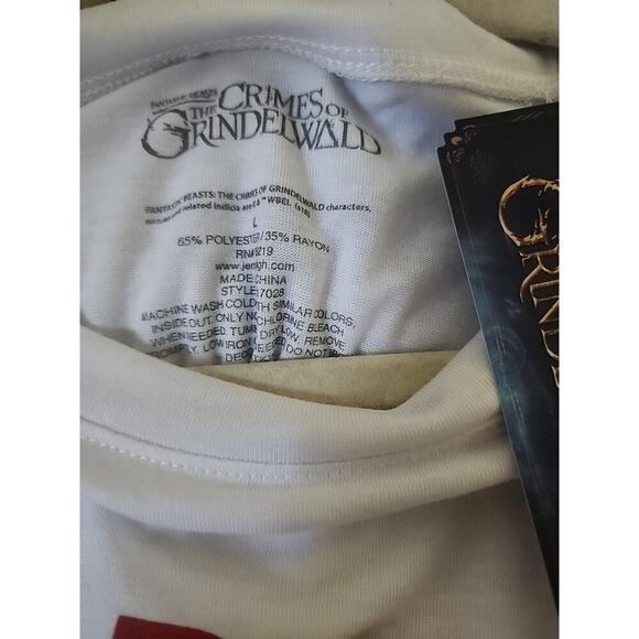 Wizarding World Fantastic Beasts Potter T-Shirt Women's Large Nwt New A129 Nice - Picture 4 of 5